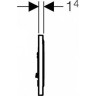 Кнопка смыва GEBERIT SIGMA 116,017.KK.1