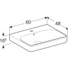 Комплект мебели GEBERIT SMYLE 529.352.00.6 60 см белый